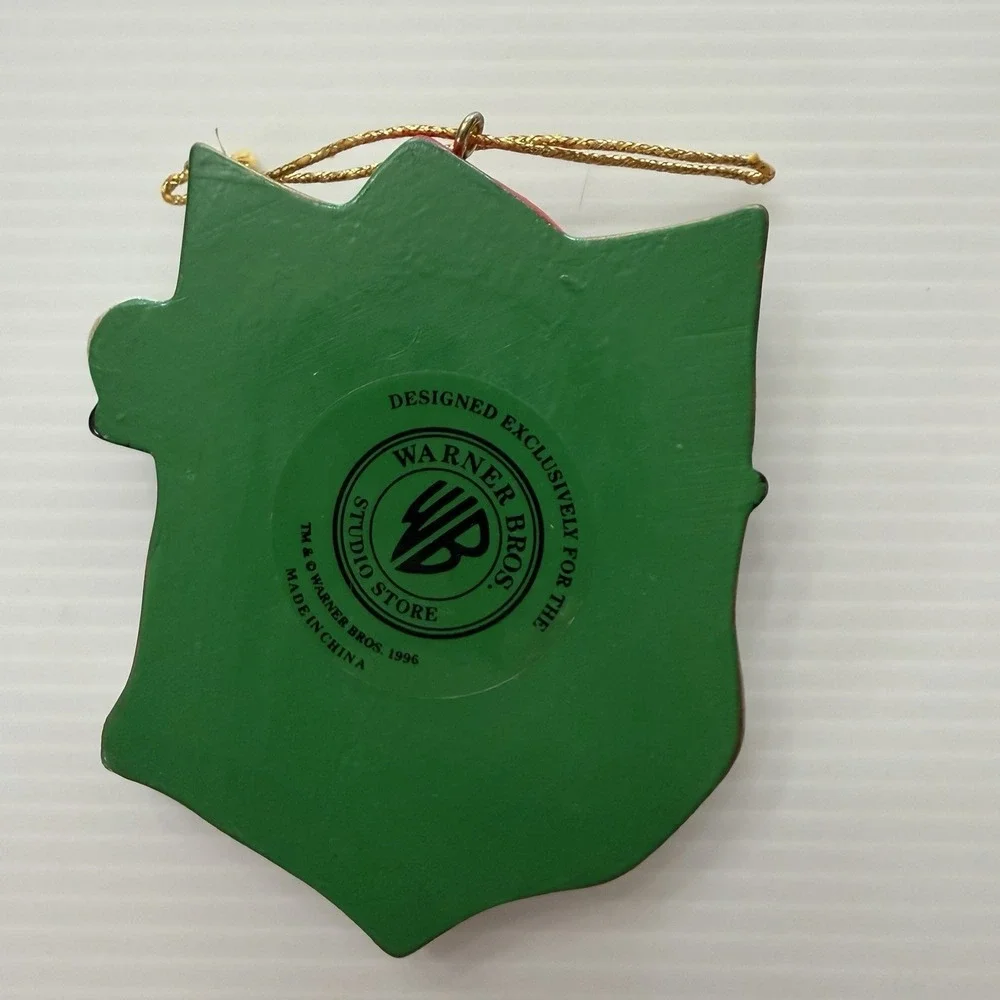 Vintage Taz Golf Shield Christmas Ornament 1996 Studio Store